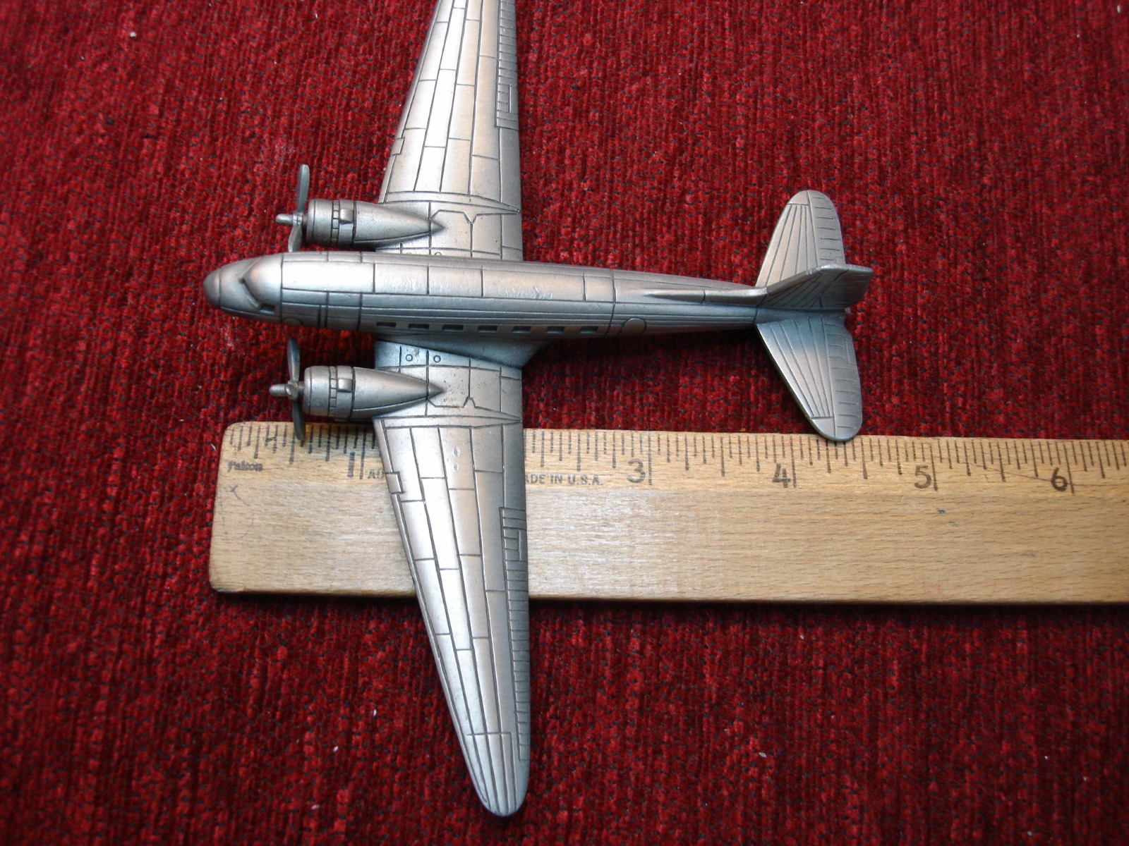 DANBURY MINT 1:157 SCALE DOUGLAS DC-3 PEWTER AIRPLANE - NICE - Federal ...