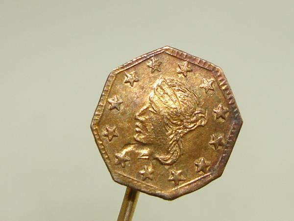 1849 california gold rush token