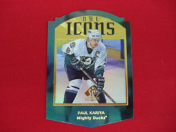 PAUL KARIYA 1997-98 UPPER DECK SP AUTHENTIC NHL ICONS SER # DIE CUT 91/ ...